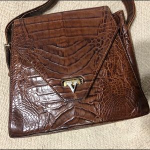 Vintage Valentino Garavani  crocodile leather bag